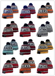 New Hockey Beanies 2022 Knit Hat Cuffed Cap Football Basketball Teams Knits Hats Mix And Match All Caps