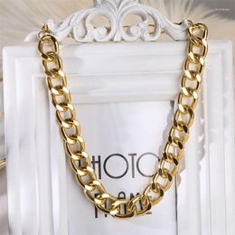 Choker VKME Vintage Punk Thick Chain Necklaces Boho Jewellery For Women Multi-layer Metal Birthday Party Gifts