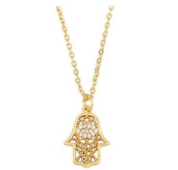 Jewelry Necklaces Pendants palm leaves chain necklace Zirconia Jewelry Cubic Crystal Cz Fashion Charm a35