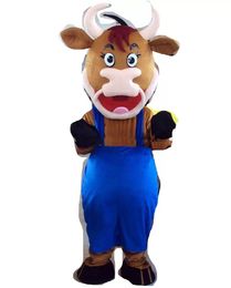 2022 Animal Cow Props Mascot Costume Halloween Christmas Fancy Party Cartoon Character Outfit Suit Adult Women Men Dress Carnival Unisex Adults