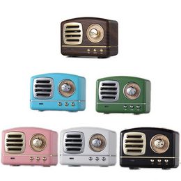 HM11 Retro Speaker For Party Decoration Mini 3D Stereo Wireless Portable Subwoofer Bluetooth-compatible Speaker Support USB TF Card 906