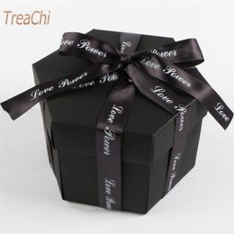 Gift Wrap Surprise Confession Handmade Diy Album Creative Gift Box Explosion Box Hexagon Multi-Layer 220906