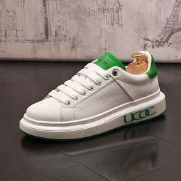 British Style Wedding Dress Party shoes Fashion Breathable White Casual Sneakers Round Toe Thick Bottom Business Driving Dress Outdoor Walking Loafers J86