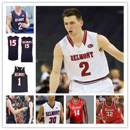 College Wears Custom 2021 Belmont Bruins Basketball Jersey Nick Muszynski Luke Smith JaCobi Wood Grayson Murphy Ben Sheppard Caleb Hollander