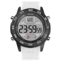 Fashion SMAEL 1607 men casual luxury wristwatch Waterproof sports stopwatch alarm clock quartz watch fashion dropping