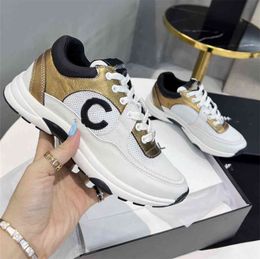 2022 Fashion Chanenl High and Low Nasual Shoes Men and Women Bowling Shoes Coach Mountaineing Leather Sheekers Exn