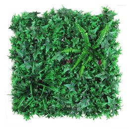 Decorative Flowers Artificial Plants Wall High Quality Green Vertical Garden Faux Grass Fake Home Decor Living Room Decoration