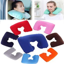 Pillow 1PC Travel Inflatable U-Shape Neck For Sleep Car Office Nap Head Rest Air Cushion Outdoor Portable Cervical