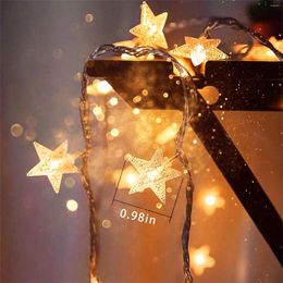 Strings LED String Lights Battery Star Shaped Fairy Year Decoration Party Wedding Ligh