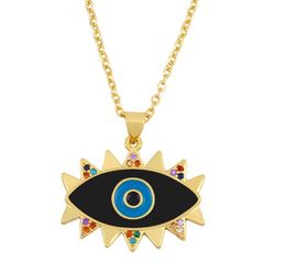 Jewellery Necklaces Pendants white red black eye chain necklace Zirconia Jewellery Cubic Crystal Cz Fashion Charm se5ujh