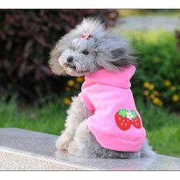 Dog Apparel Clothes Sweatshirt Autumn Winter Hoodie Pink For Small Dogs Cat Pug Yorkshire Terrier Hoodies Clothing#18