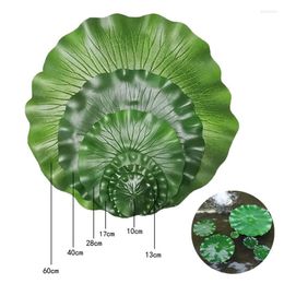 Decorative Flowers Floating Fake Lotus Leaf Artificial Garden Pond Water Tank Flower Decoration Plant Lily