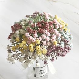 Faux Floral Greenery Simulation Small Bouquet Rayon Fake Flower Small Flower Broken Flower Wedding Bridal Bouquet Party Home Decoration J220906