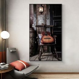 Violin Poster And Printed Painting Reproductions on Canvas Posters and Prints Wall Picture for Living Room Decor