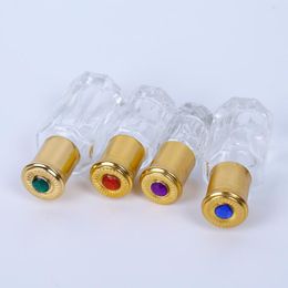 200pcs/lot 3ml 6ml 12ml Thick Glass Roll On Essential Oil Empty Perfume Bottle