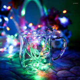 Strings 100LED Garland Lights Flashing Outdoor Christmas Led String EU US Plug Home Garden Festival Decorative Fairy Light