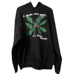 Men's Hoodies Sweatshirts CPFM.XYZ A Buddy with Weed Hoodies Men Women Best-Quality CPFM.X.Y.Z Pullover Hooded harajuku T220901