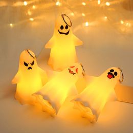 2022 Halloween Decorations LED Lighted Toys Children's Portable Cute Trick-or-treating Night Lantern Pumpkin Lantern Desktop Ghost Decoration Pendant 78