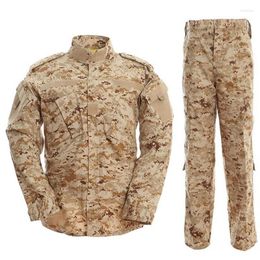 Men's Tracksuits Men ACU Multicam Camouflage Adult Military Uniform Tactical Combat Clothes Jacket Training Army Suit Cargo Pants