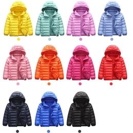 Women's Down Parkas White Duck Children Winter Light Casual Down Jacket Boy Girl Jacket Baby Red Black Yellow Clothes Kids Snow Suits Winter MT184 220906
