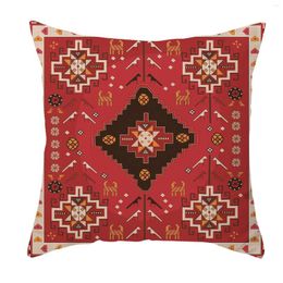 Pillow Vintage Pattern Linen Pillowcase Turkish Persian Rug Cover Home Decor Creative Square Soft Car Case