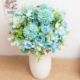 Faux Floral Greenery Nordic Beautiful Artificial Silk Flowers Dandelion Anemone Romantic Bridal Bouquet Home Party Decor Fake Flower Valentine's Day J220906