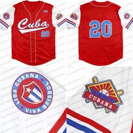 College Baseball Wears College Big Boy Cuba Latin Legacy Mens Womens Youths Red White 100% Stitched Baseball Jersey