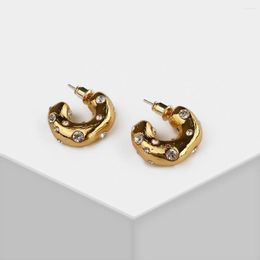 Stud Earrings Amorita Boutique Irregular Natural Number Texture