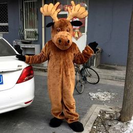 2022 Elk deer Mascot Costume Halloween Christmas Fancy Party Cartoon Character Outfit Suit Adult Women Men Dress Carnival Unisex Adults