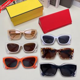 eye net NZ - Designer Sunglasses 22 New f Family Net Red Same Fashion Fe40034 Personalized Plate Cat's Eye