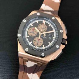 Luxury Mens Mechanical Watch Roya1 0ak Offshore Rose Gold 26401ro A087ca. 01 Swiss es Brand Wristwatch