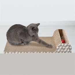 Cat Furniture Scratchers Scratcher Toy Corrugated Scratch Board Pad Grinding Nails Interactive Protecting Large Size Cardboard 220906