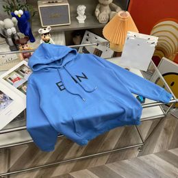 Designer top version Hoodie handmade Cel 2022 autumn and winter new letter logo blue men's and women's same style hooded sweater