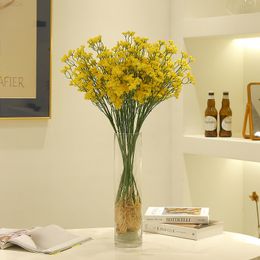 Faux Floral Greenery Artificial Flower Single Soft Rubber Spring Gypsophila Home Indoor Vase Wedding Flower Piece J220906
