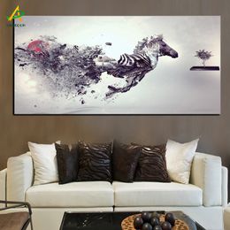 Running Horse Canvas Painting YWDECOR Personalized Creative HD Prints on Canvas Poster Wall Art Picture Living Room Home Decor