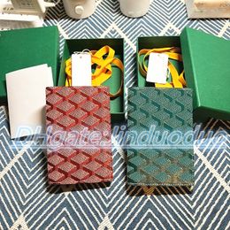 Carteira porta-passaporte de designer de luxo Mini bolsa de moedas de couro genuíno com caixa Porta-cartões masculinos femininos Carteiras de alta qualidade Bolsa para chaves Bolso Slot interno