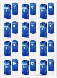 MEN Karl-Anthony Towns D'Angelo Russell Anthony Edwards 75th Anniversary city Mixtape Edition basketball Jersey