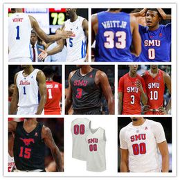 Wears Custom Basketball SMU Mustangs Jersey Ncaa College Kendric Davis Marcus Emmanuel Bandoumel Michael Weathers Jahmar Young Jr. Isiah Jas