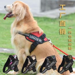 Dog Collars Pet Nylon Vest No Pull Adjustable XS S M L XXL Naughty Safety Vehicular Lead Walking Running Accessories