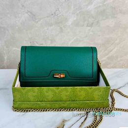 2022 new fashion Messenger Bag Handbag Luxury Clutch Bamboo Lock Women Shoulder Bags Claic Mini Leather Designer Crobody Wallet Female Purses top quality