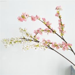 Faux Floral Greenery Factory Direct Selling HighEnd Artificial Cherry Blossom Fake Flower Cherry Blossom Artificial Flower Wedding Fake Flower Home J220906