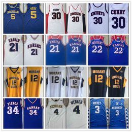 New NCAA Basketball Ja Morant Jersey Stephen Curry Melo Ball Lilrd Trae Young Zach Vine Devin Booker Kevin Durant Luka Doncic