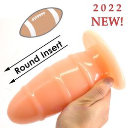 Beauty Items PVC Material Anal Plug Adult Toy Gay Ball sexy Toys Baseball Shape Dildo Max Dia 6.8cm