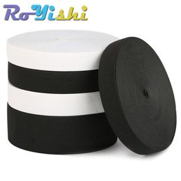 5 Yards Craft Tools 55-80MM Flat Elastic Bands Black White Nylon Rubber for Pregnant Baby DIY Sewing Garment Trousers Bags Accessories