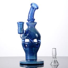 Faberge Fab Egg Hookahs 8 Inch Heady Glass Bongs 14mm Female Joint Unique Dab Oil Rigs Showerhead Perc Percolator Water Pipes With Bowl WP2282