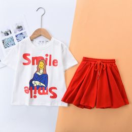 Roupas Conjuntos de roupas Monnalisa Designer Kids Casual Manga curta Cortos de alta qualidade H1KM#