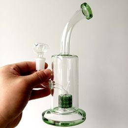 8.5 inch hookah with color colored bong glass rod clear 14mm female connector water pipe with bowl