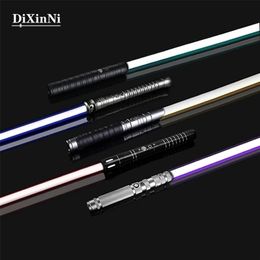 LED SwordsGuns RGB Metal Lightsaber Laser Sword Toys Light Sabre Espada Brinquedos Sabre De Luz Juguetes Kpop Lightstick Zabawki Oyuncak 220905