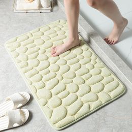 Bathroom Bath Mat Embossed Non-Slip Carpets In Wash Basin Bathtub Side Floor Rug Shower Room Doormat Memory Foam Pad Gift for Family 1223084