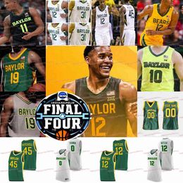 College Basketball Wears College 12 Jared Butler 2021 Final Four Baylor Basketball Jersey NCAA College Bears Davion Mitchell MaCio Teague Jackson Moffatt Jonathan